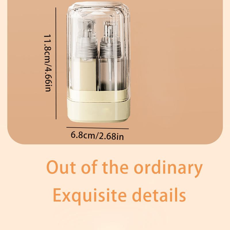 2 Pieces of 5-In-1 Camping Portable Dispenser Bottle, Travel Portable Dispenser Bottle, Spray Bottle Set, Portable Cosmetic Dispensing Storage Bottle Smokeless Stainless Sturdy Trekking Poles for Hiking