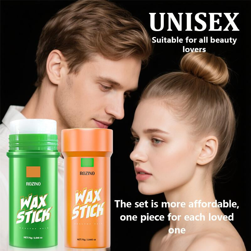 ROZINO Hair Wax Stick - Maximum Hold 75G Lightweight Non-Greasy Formula for Trendy Styling & Nourishing Haircare Essential