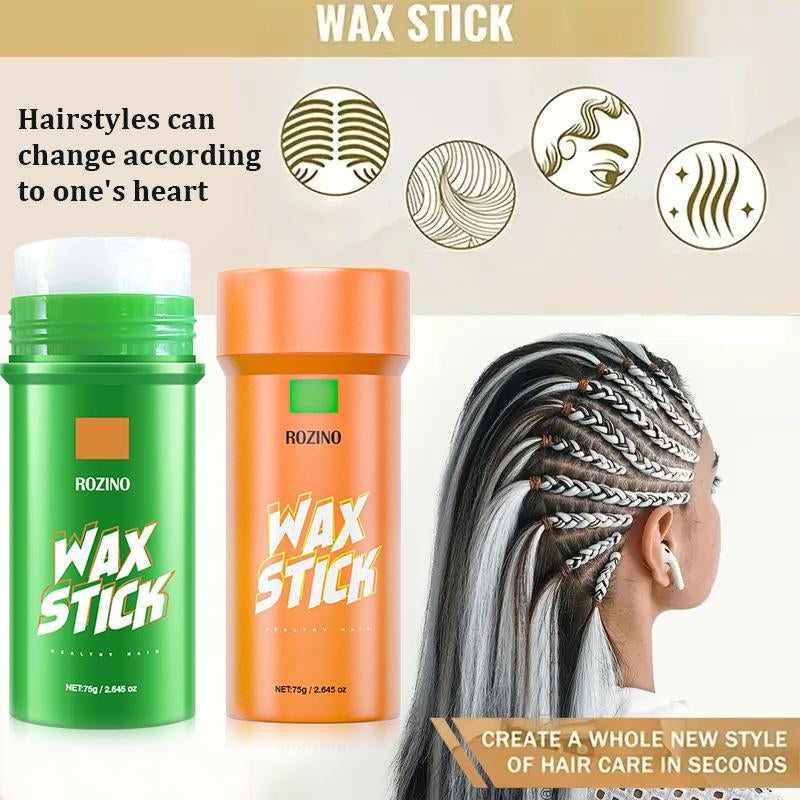 ROZINO Hair Wax Stick - Maximum Hold 75G Lightweight Non-Greasy Formula for Trendy Styling & Nourishing Haircare Essential