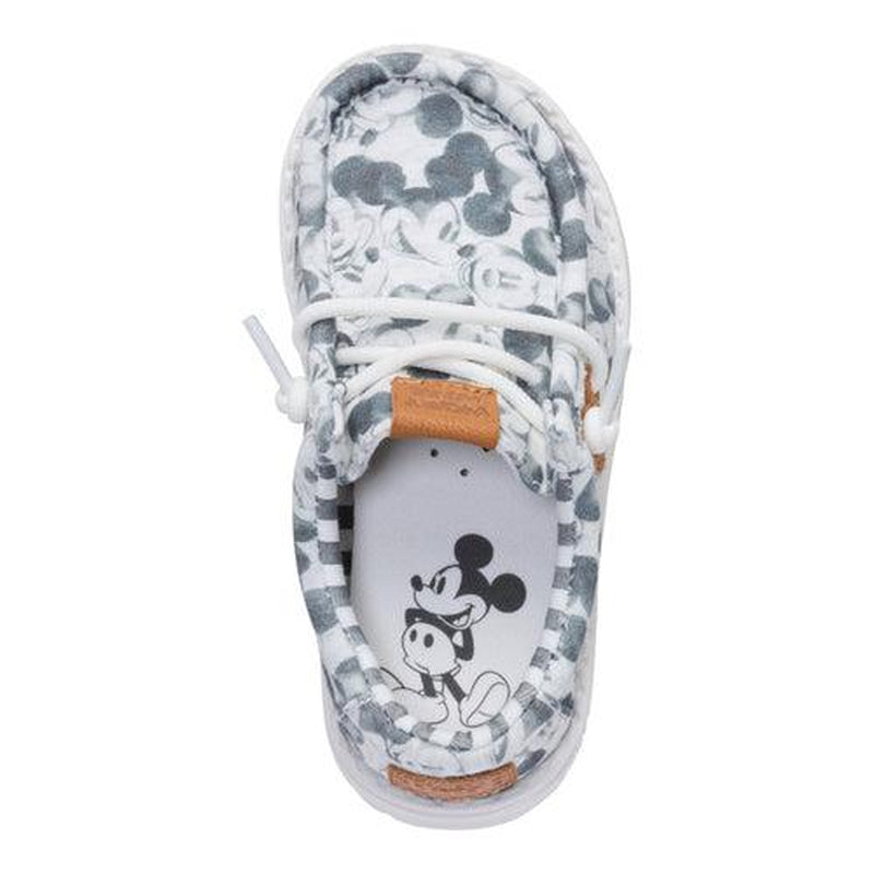 HEYDUDE Disney Mickey Mouse Print Wally - Kid'S Comfortable Slip on Shoes