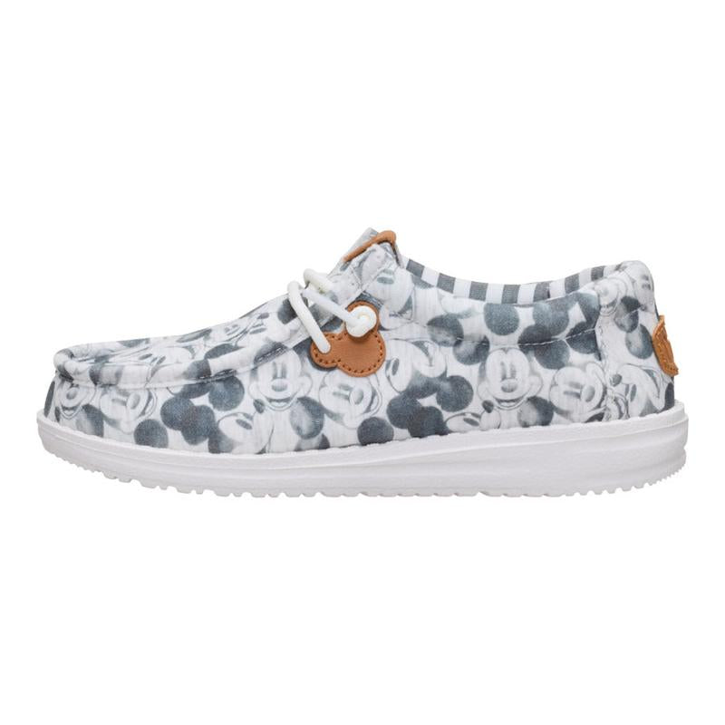 HEYDUDE Disney Mickey Mouse Print Wally - Kid'S Comfortable Slip on Shoes