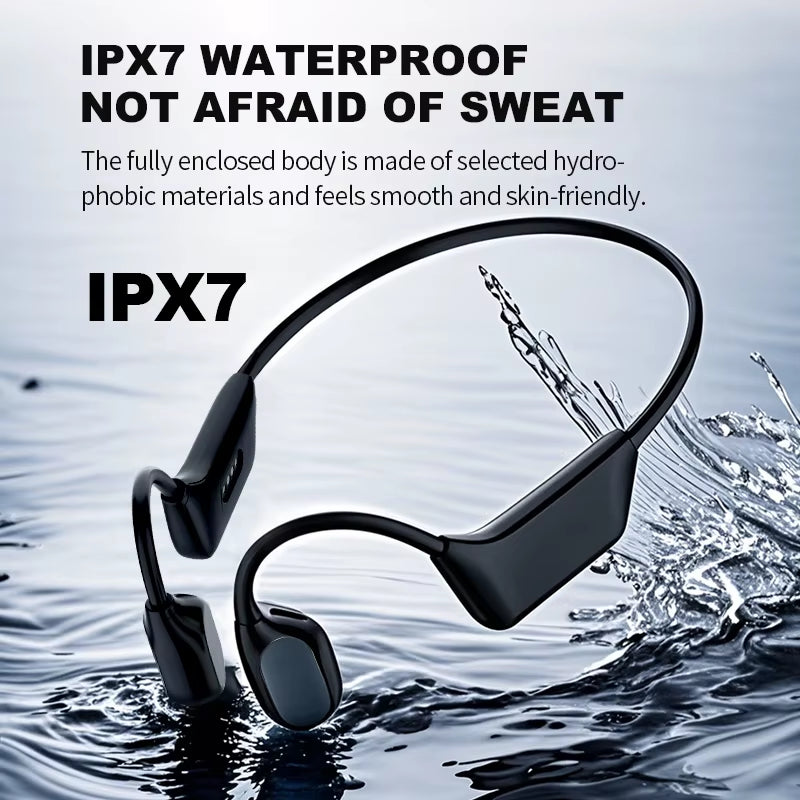 Ergonomic Fit Headset Hearing Aids Rechargeable Headphone Wireless Earphones Bone Conduction Headset for Elderly