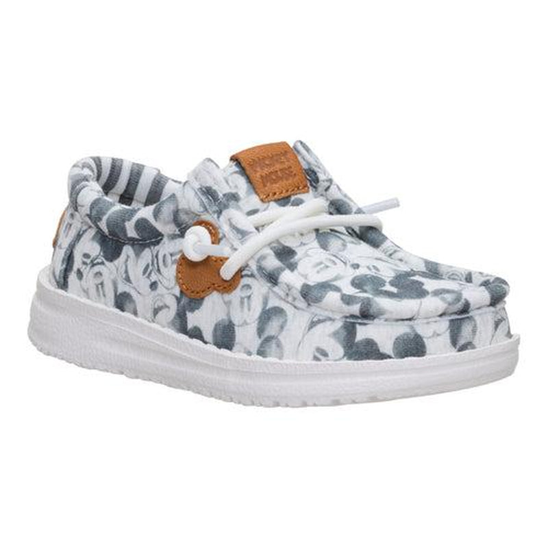 HEYDUDE Disney Mickey Mouse Print Wally - Kid'S Comfortable Slip on Shoes