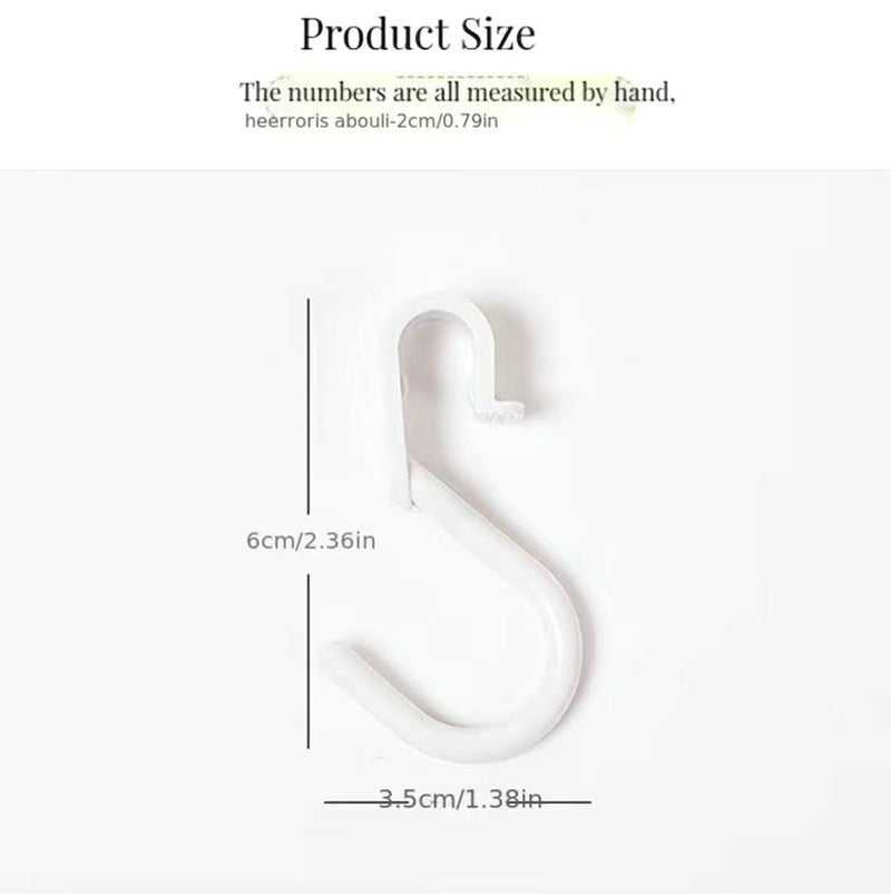 Colorful S Hook Shape Hooks 5 Pcs