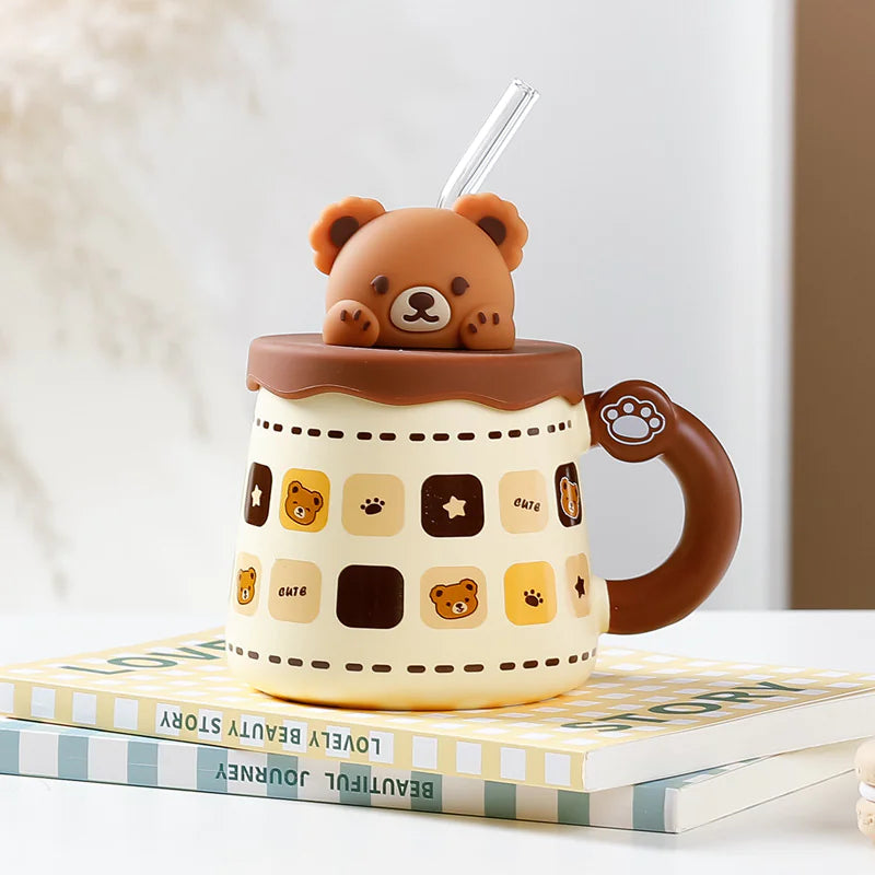 Bear-Themed Sipper Mug