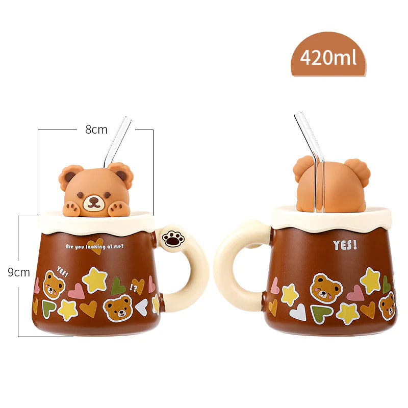 Bear-Themed Sipper Mug