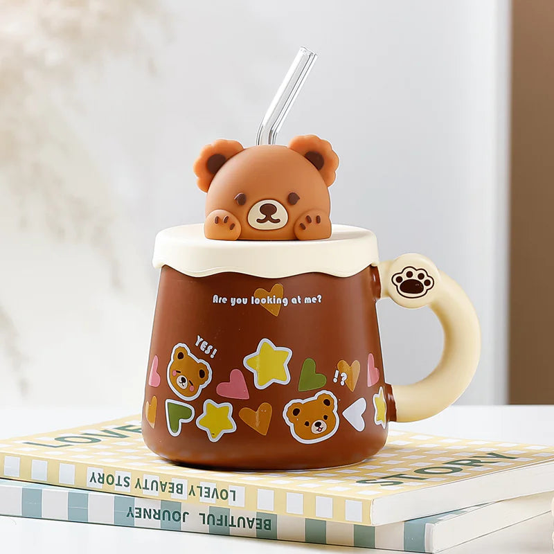 Bear-Themed Sipper Mug