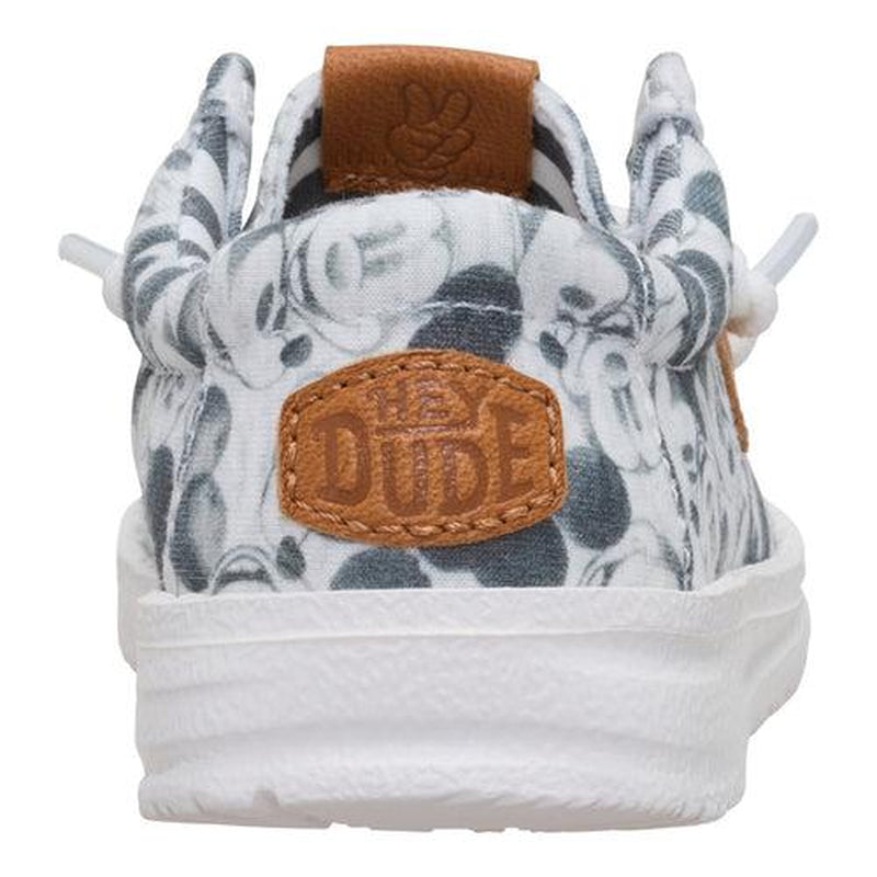 HEYDUDE Disney Mickey Mouse Print Wally - Kid'S Comfortable Slip on Shoes