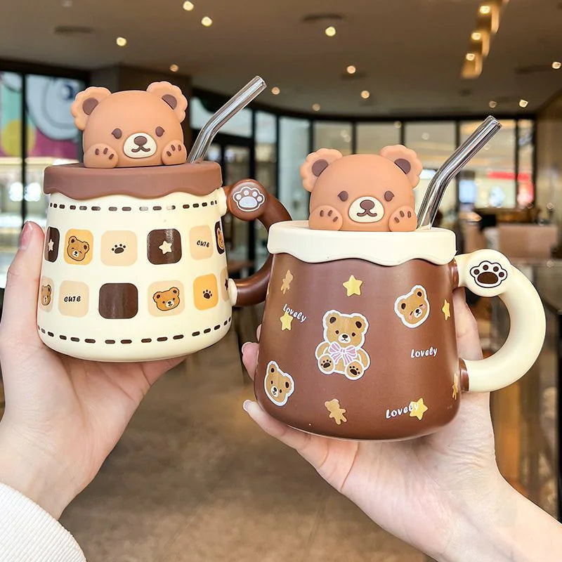 Bear-Themed Sipper Mug