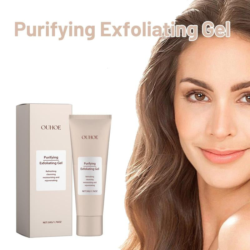 Gentle Facial Exfoliating Gel, 3 Counts/Set Deep Cleansing Facial Scrub, Facial Skin Care Product for Women & Men, Facial Pore Cleanser, Face Care Products