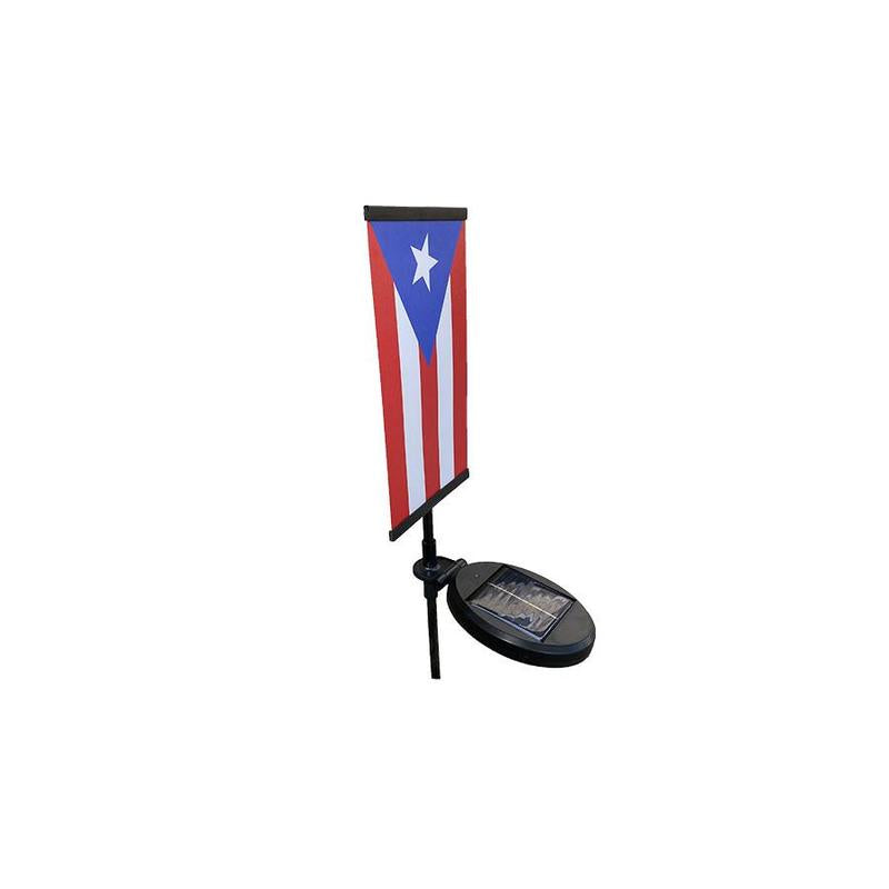 Puerto Rico Flag - El Pito De Coqui Echo Essence Flag Solar Garden Novelty Yard Sign Weather Resistant