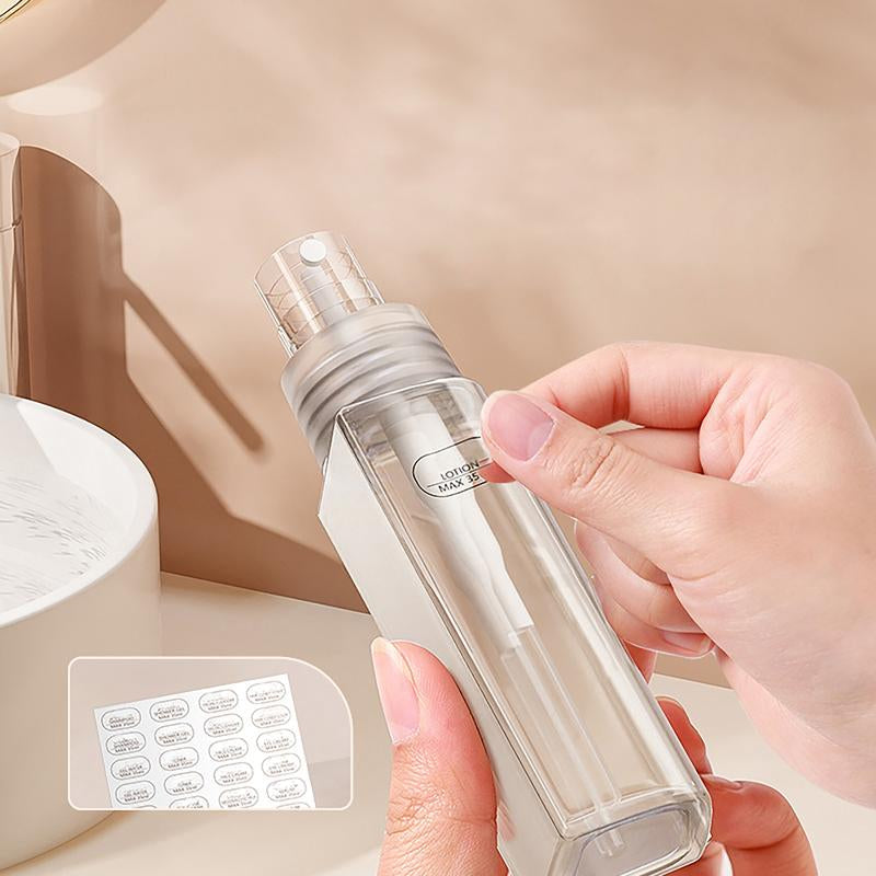 2 Pieces of 5-In-1 Camping Portable Dispenser Bottle, Travel Portable Dispenser Bottle, Spray Bottle Set, Portable Cosmetic Dispensing Storage Bottle Smokeless Stainless Sturdy Trekking Poles for Hiking