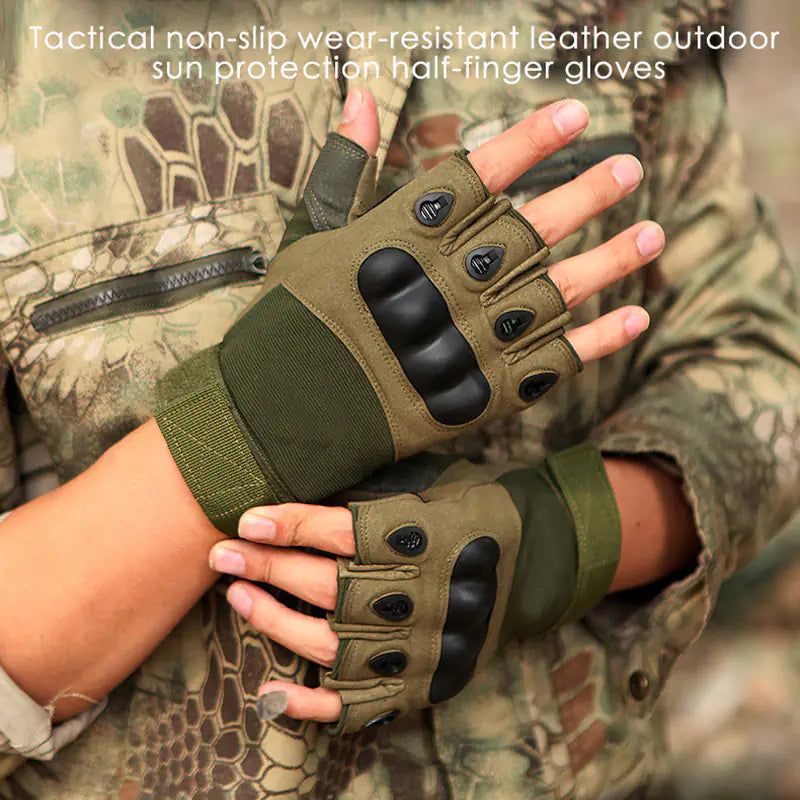 Men's Outdoor Tactical Half-Finger Gloves