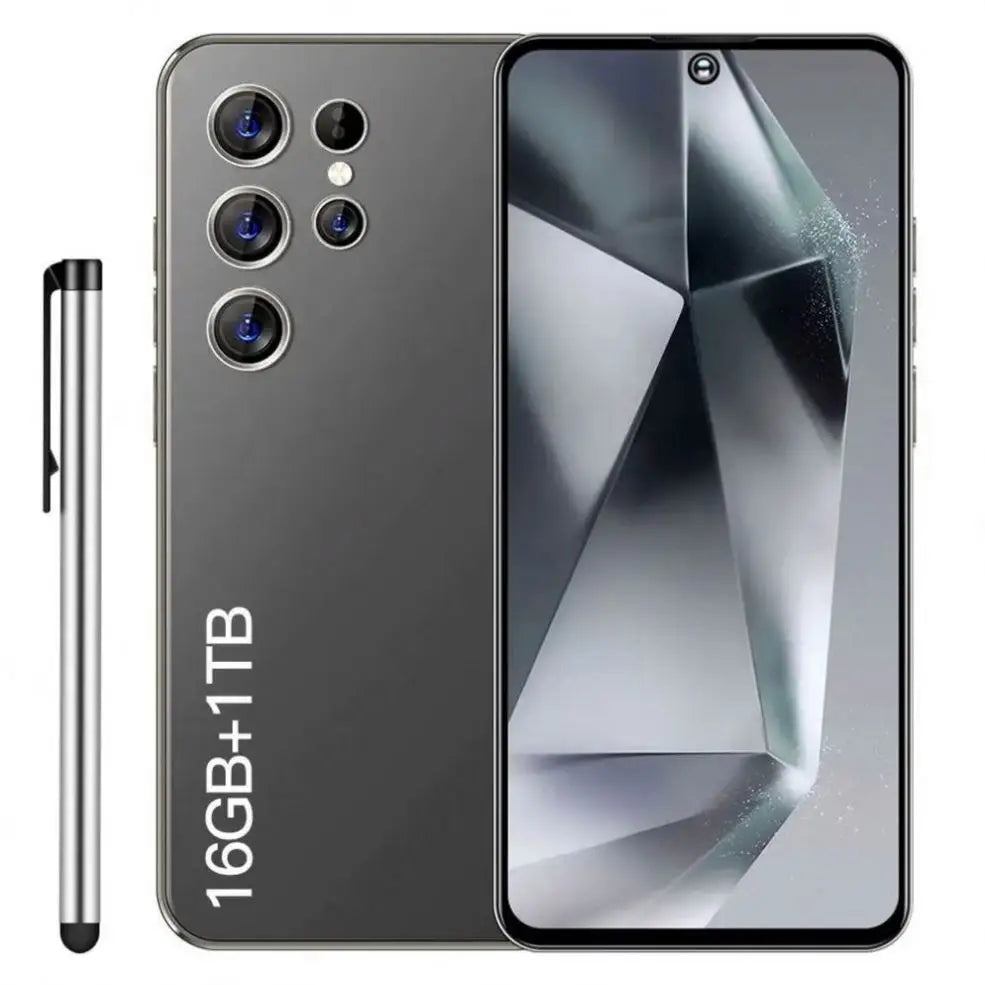 Shipping S25 Ultra Phone 16Gb+512Gb 32MP+64MP Face Unlock Full Display Android Cell Phone 6.7 Inch Smart Mobile Phone