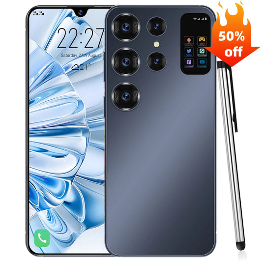 Shipping S25 Ultra Phone 16Gb+512Gb 32MP+64MP Face Unlock Full Display Android Cell Phone 6.7 Inch Smart Mobile Phone